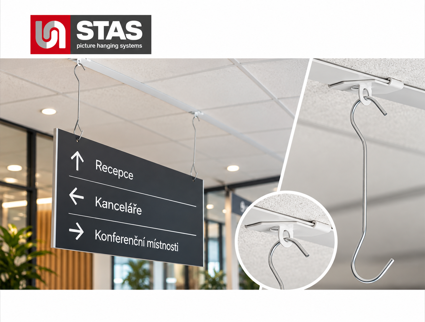 STAS Double Hanger – dvojité závěsy na obrazy